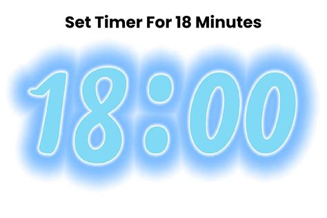 18 minute timer